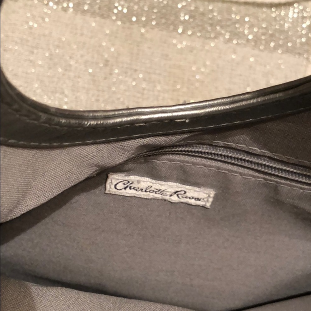 ☑️NWOT'S C RUSSE SILVER SNAKE BAG☑️ - Picture 5 of 8